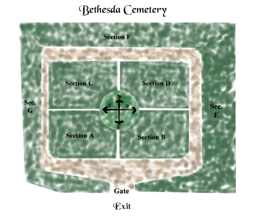 Bethesda Cemetery Map