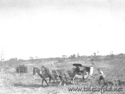 A Stagecoach Between Seymore, Texas, and Dickens County, Texas