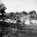A wagon repair, probably in Dickens County, Texas