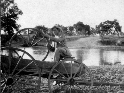 A wagon repair, probably in Dickens County, Texas