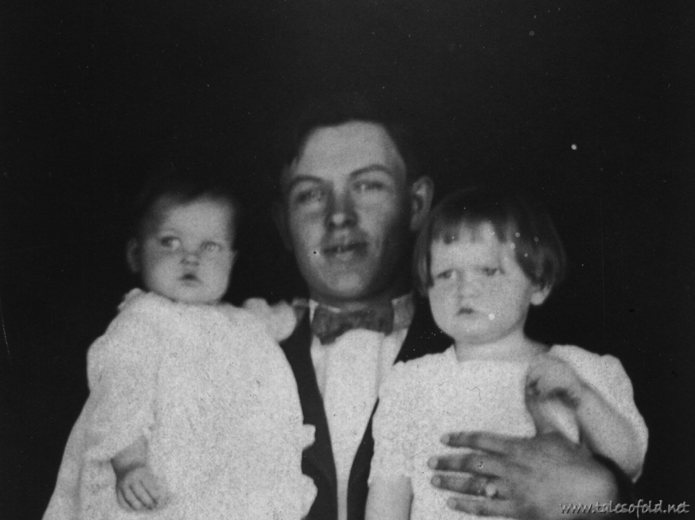 J. F. Williams, Sr. with his Children, Esther and Mary