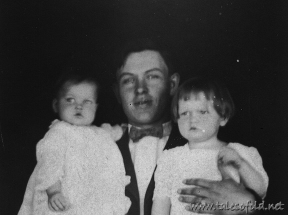 J. F. Williams, Sr. with his Children, Esther and Mary