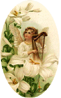 angel playing harp