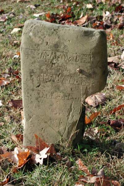 tombstone of M. M. Moxley