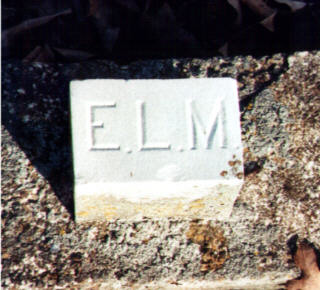 Footstone of Rev. Edwin L. Massey