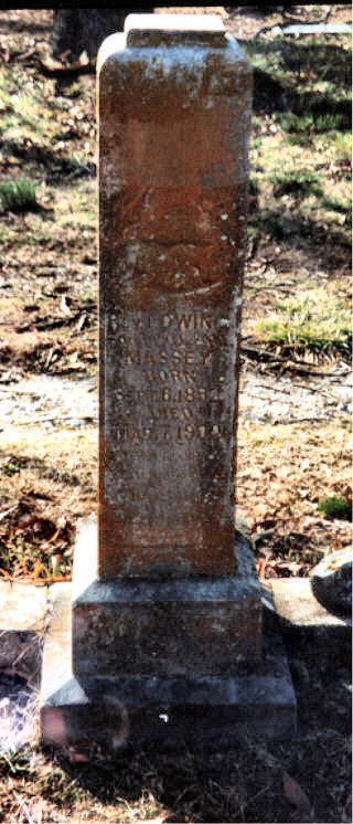 Tombstone of Rev. Edwin Luther Massey