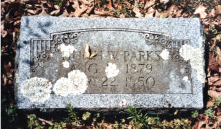 Hugh W. Parks tombstone