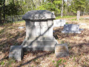 Large Rutherford Marker in Rutherford Cemetery