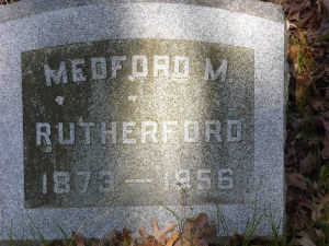 Medford Montgomery Rutherford tombstone