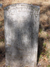 Sophia Amelia Rutherford's tombstone